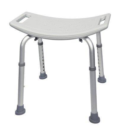 Bath Bench McKesson Fixed Arm Aluminum Frame Without Backrest 19-1/4 Inch Seat Width 400lb