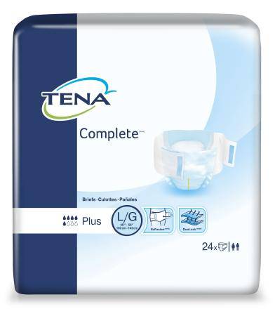 Brief, Tena Complete Duolock Core Lg (24-bg 3bg-cs) Bg - 24