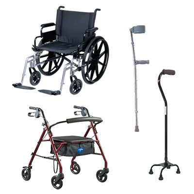 Mobility Aids - Wheelchairs, Transport Chairs, Walkers, Rollators, Canes, Crustches