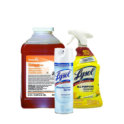 Cleaning Supplies - disinfectants and sanitizers