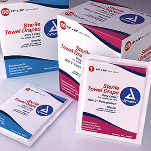 Towel Drape Sheets- Sterile- 3 18  X 26  Bx-50