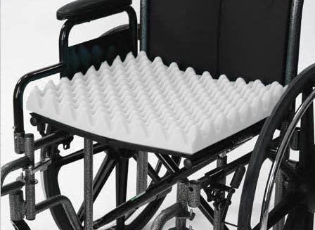 Wheelchair Cushion White Convoluted 16 X18 X3