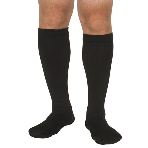 Men's Mild Support Socks 10-15mmhg  Black  Md-lg