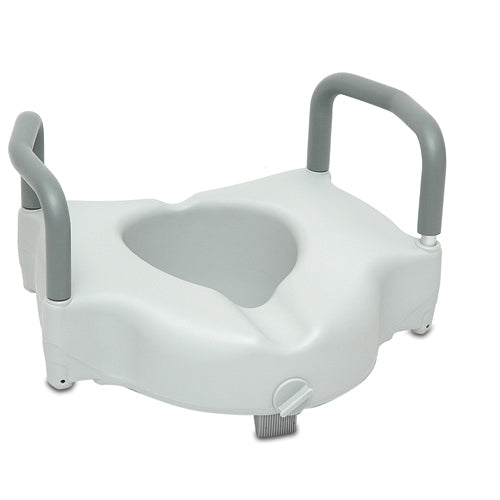 Probasics Raised Toilet Seat W Lock And Arms350 Lb.weight Cap