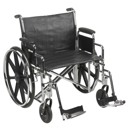 Wheelchair, Hd Dual Cross Brace Dda Sf 24" 450lbs Ea - 1