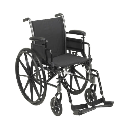 Wheelchair drive™ Cruiser III Lightweight 20 Inch Seat Width 300 lbs. Weight Capacity