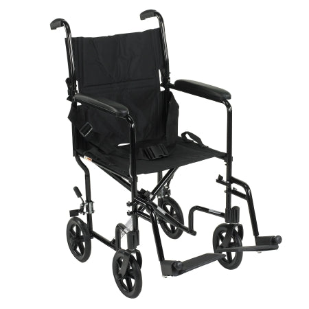 Transport Chair 17" Drive Aluminum Black (Ea-1)