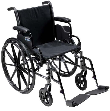 Lightweight Wheelchair drive™ Cruiser III Dual Axle 20 Inch Seat Width 350 lbs. Weight Capacity (Ea-1)