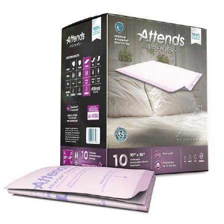 Underpad, Attends Premier 30"x36" (10-bg 6bg-cs) Bg - 10