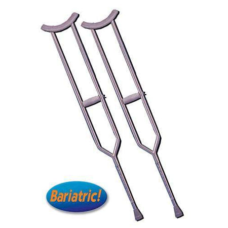 Crutches, Steel Bariatric Tall Adult (1 Pair)