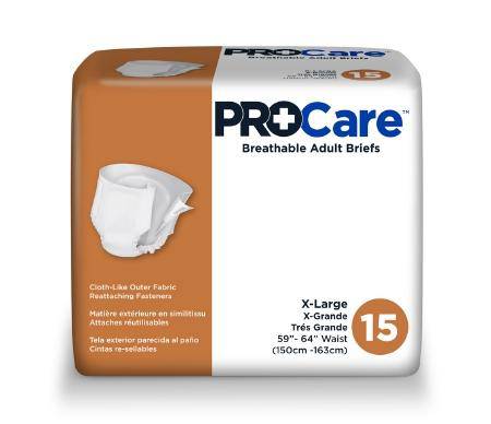 Brief, Incont Procare 59"-64" Xlg (15-bg 4bg-cs) Bg - 15