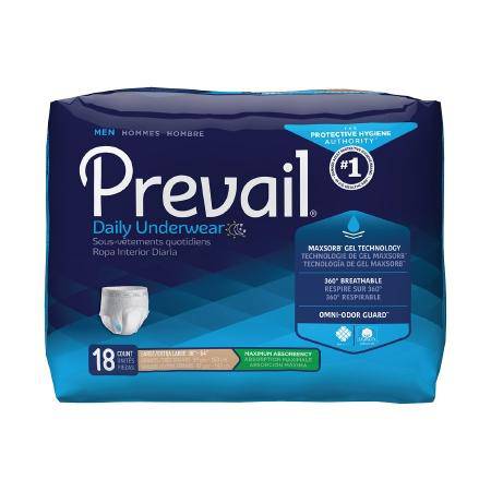 Underwear, Prevail Men 44"-64"lg-xlg (18-bg 4bg-cs) Bg - 18