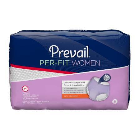 Underwear, Prevail Per-fit Women 34"-36" Med (20-bg 4bg-cs) Bg - 20