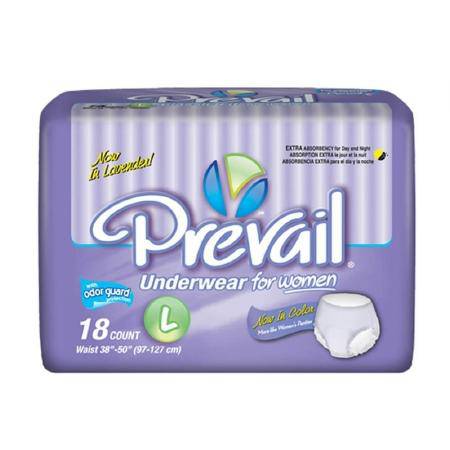 Underwear, Prevail Women 38"-50" Lg (18-bg 4bg-cs) Bg - 18