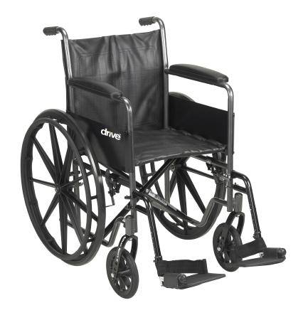 McKesson Wheelchair Dual Axle 18" Seat 300lbs