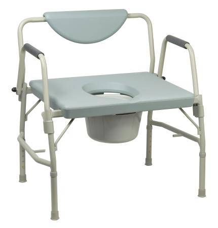 Commode, Non-folding Heavy Duty With Drop Arm 1000lbs (Special Order Item)