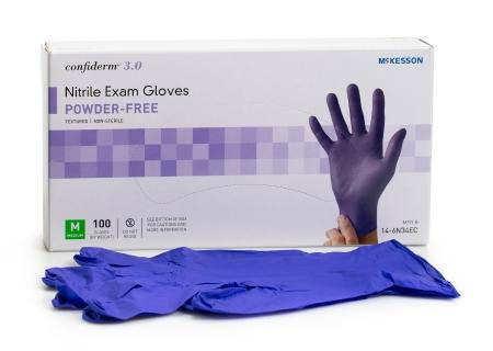 Glove, Exam Nitrile 3.0 P-f Blu Med (100-bx 10bx-cs) Bx - 100