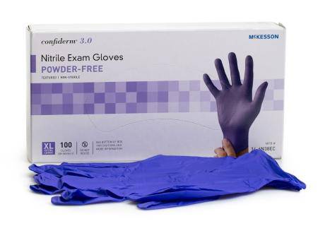 Glove, Exam Nitrile 3.0 P-f Blu Xlg (100-ct) Bx - 100