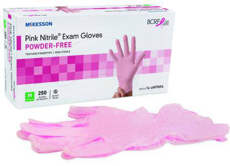 Glove, Exam Nitrl 3.0 Pf Pnk Med (250-bx 10bx-cs) Bx - 250