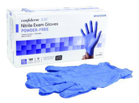 Glove, Exam Nitrl 3.5c Pf Blu Xlg (180-bx) Bx - 180