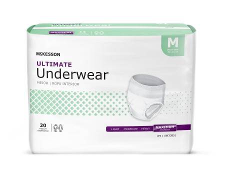 Underwear, Ultimate Cloth Backmed 32-44 (20ea-bg 4bg-cs) Bg - 20