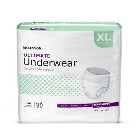 Underwear, Ultimate Cloth Backxlg 58-68 (14ea-bg 4bg-cs) Bg - 14