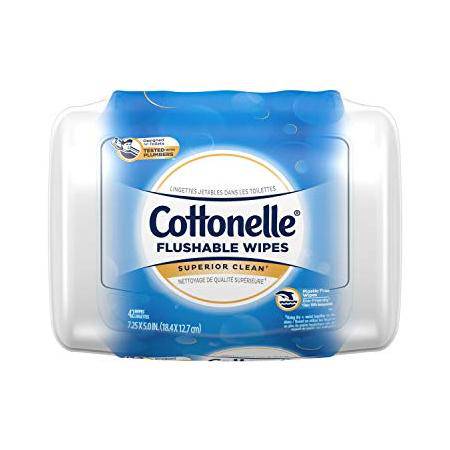 Cottonelle Fresh Care Flushable Wipes for Adults 42 Count