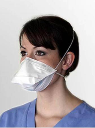 Particulate Respirator - Surgical Mask ProGear® Medical N95 Flat Fold Pouch Elastic Strap Regular White NonSterile ASTM Level 3 (Box of 50)