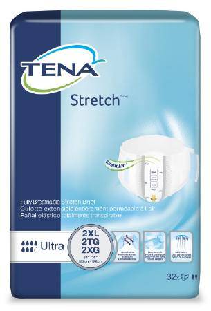 Brief, Stretch Tena Ultra 2xlg 64"-70" (32-bg 2bg-cs) Bg - 32