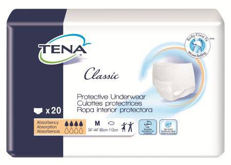 Underwear, Tena Classic Protective Med (20-pk 4pk-cs) Pk - 20