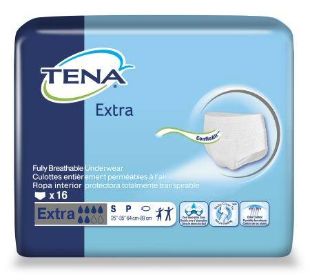 Underwear, Tena Protect Extra Sm (16-bg 4 Bg-cs) Bg - 16