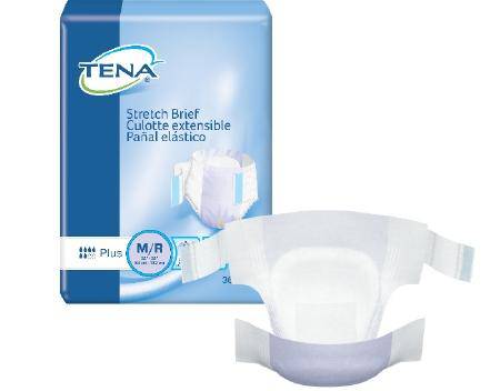 Brief, Tena Stretch Plus Med-reg (36-pk 2pk-cs) Pk - 36