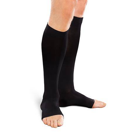 EASE Opaque Moderate Support Unisex Open Toe Knee High (20-30 mmHg)