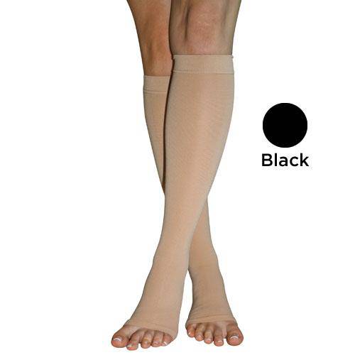 Firm Surg Weight Stkngs  Large 20-30mmhg  Below Knee O-t Blk