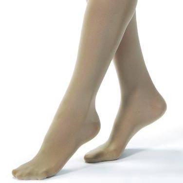 Jobst Opaque 15-20mmhg Knee-Hi Silky Large Beige 