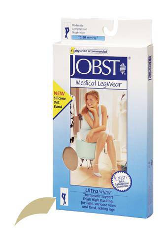 Jobst Ultrasheer 15-20 Thigh W-dot  Natural Large