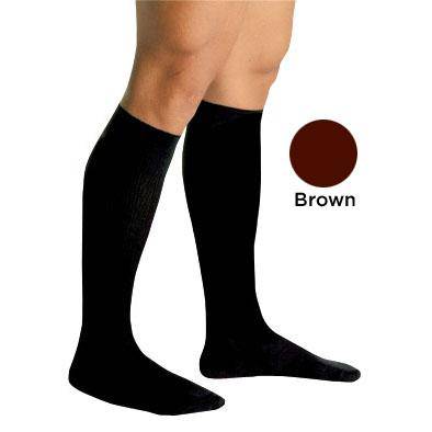Men's Firm Support Socks 20-30mmhg  Brown  Extra Large