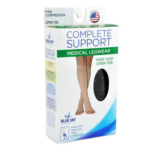 black knee high open to 20-30mmhg xlg packaged