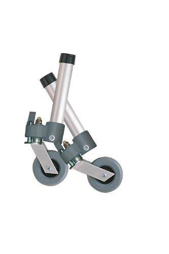 Comb. Swivel-Fixed Wheels 3 Lock And Rear Glides (pair)