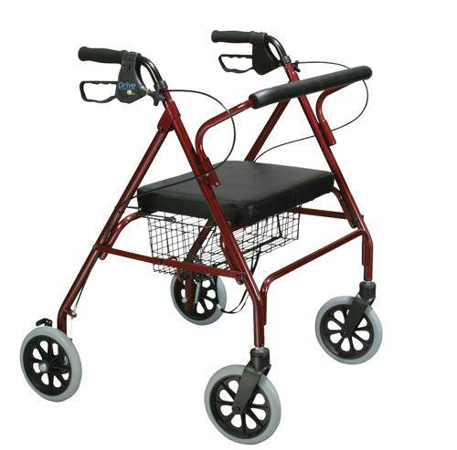Rollator Oversize With Loop Bk Blue Bariatric Steel-10215bl-1
