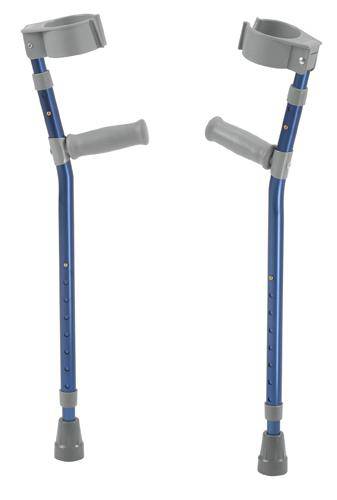 Pediatric Forearm Crutches(pr) Knight Blue 4'4 -5'5  Ht
