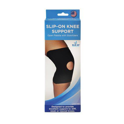 Blue Jay Slip-on Knee Support Open Patella W-stabilizers Med