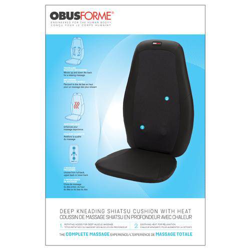 Deep Kneading Shiatsu Cushion W-heat