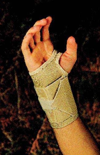 Sportaid 7" Wrist Brace With Tension Strap Med Left 3-3 1/2"  