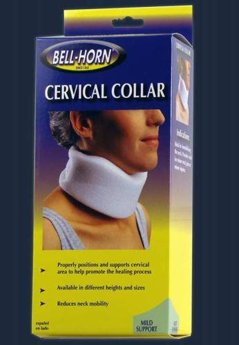 Cervical Collar W- Stockinette 3  Ht.  Small  14  - 16