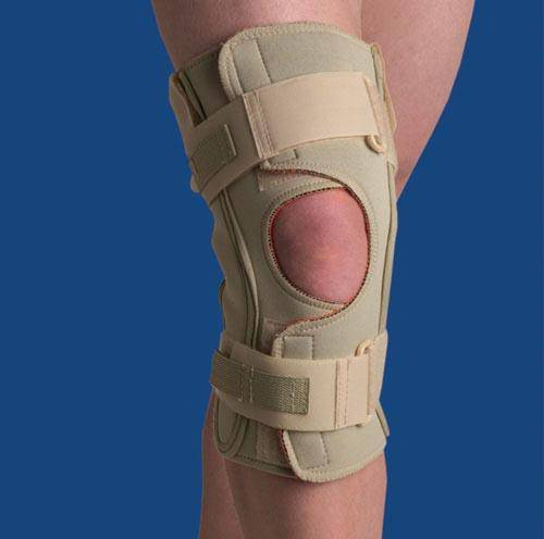 Hinged Knee Wrap Dual Pivot Beige Xxxlarge 48 3-4  - 53