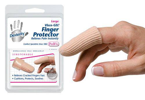 Visco-gel Fabric-covered Finger Protector Large
