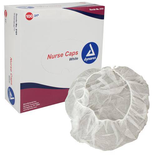 Surgical Caps White 21  Bx-100