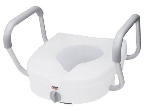 Toilet Seat  E-z Lock W-arms Adjustable Handle Width